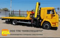Эвакуатор Камаз 4308 со сдвижной платформой и КМУ Hyva 160 отправился в Томск