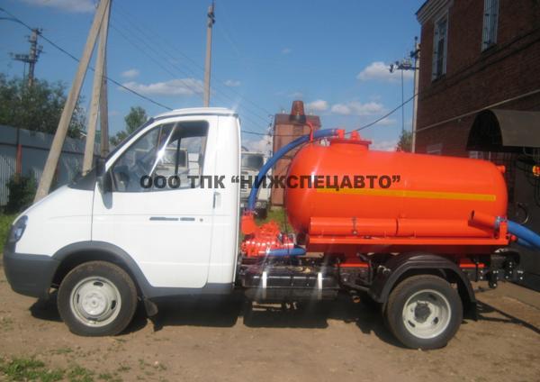 Ассенизатор ГАЗель 33027 1 куб