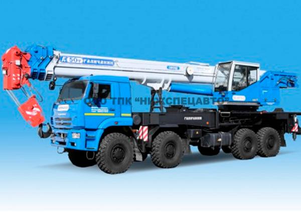 Автокран КС-65713-5 "ГАЛИЧАНИН" на шасси КАМАЗ-6560