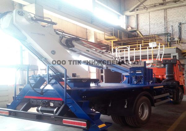 Автовышка ПСС 131-28Э на шасси КАМАЗ 43118-3027-50