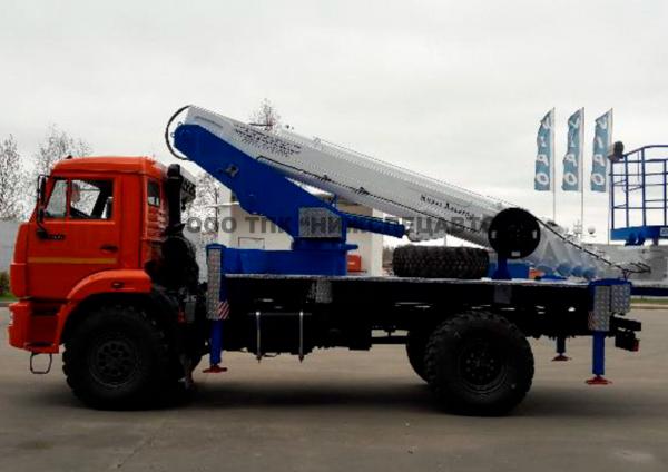 Автовышка ВИПО 28-01 на шасси Камаз 43502