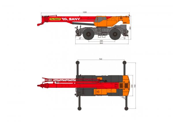 Автокран SANY PALFINGER/75т